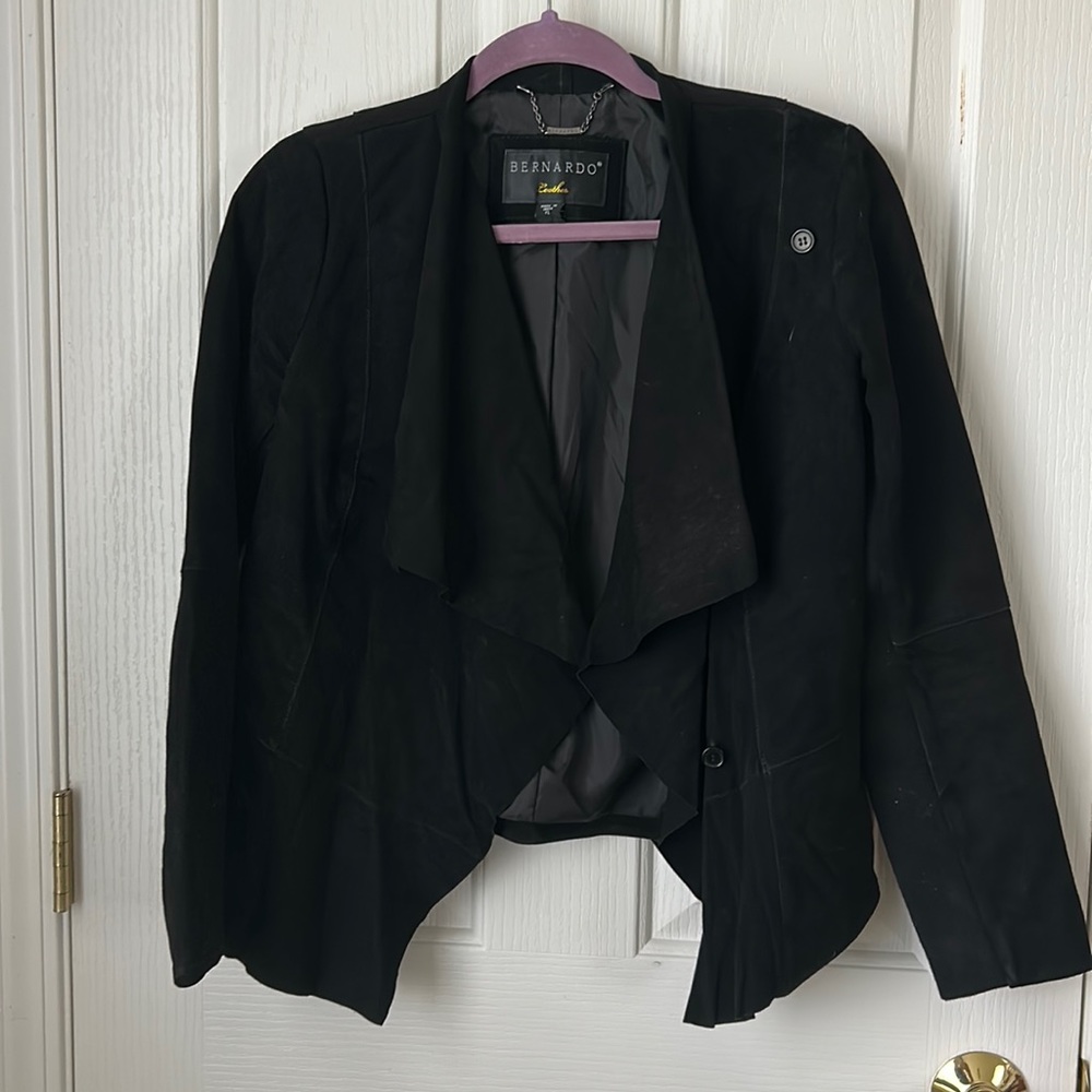 🔶 BLACK SUEDE LEATHER BLAZER 🔶